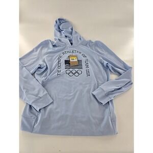 Nike Team USA Dri-FIT Yoga Restore Hoodie Men's S Blue FN0980-477 New